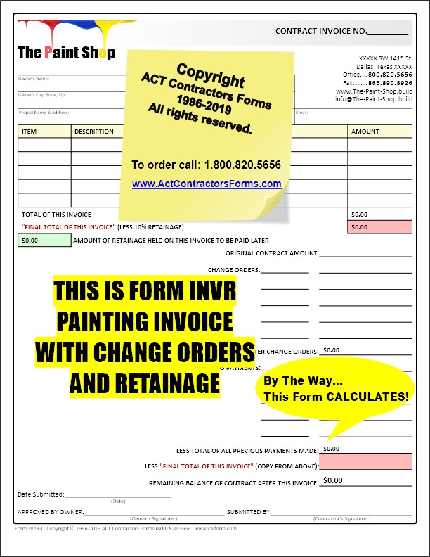 INVR(contract Invoice-retainage)v1